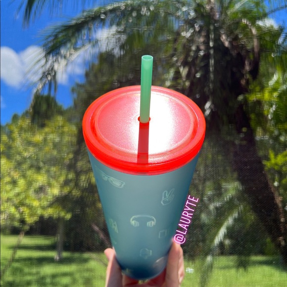 Starbucks 2022 Back to School Blue Soft Touch Icon Tumbler - Picture 4 of 9